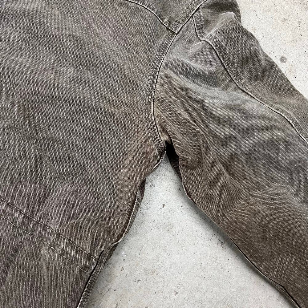 Vintage Carhartt Western Long Santa Fe Chore Coat Jacket Chestnut Mocha Brown M - Picture 11 of 16